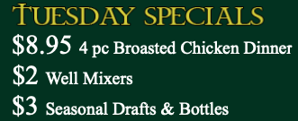 Tuesday Specials